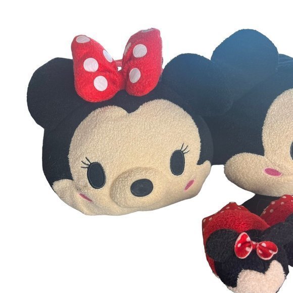 Tsum Tsum Disney Lot Mickey Minnie Mouse Set of 4 Plush Toy 2 Small 2 Large Cute - Picture 3 of 10